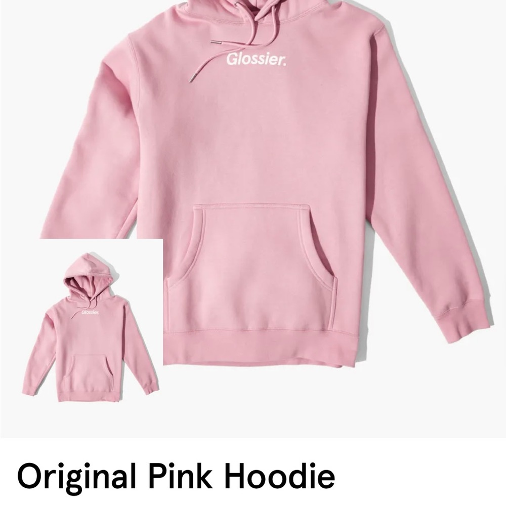 Glossier Original Pink Hoodie